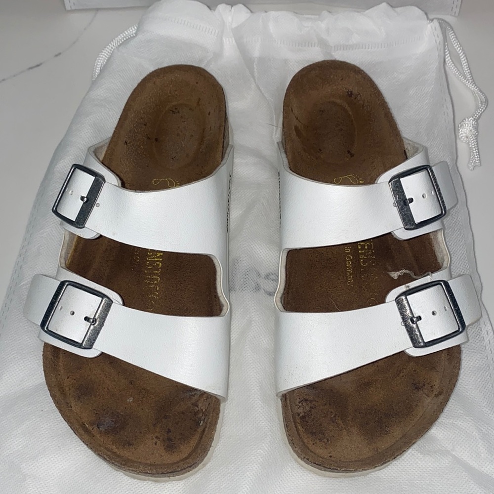 Birkenstock sandals.